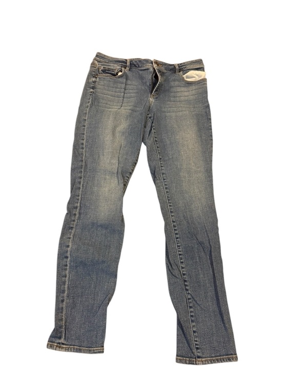 LOFT Pants - Loft Everyday Mid-Rise Straight-Leg Jeans — Blue